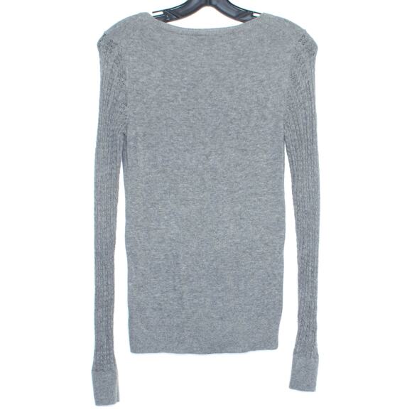 Ann Taylor Womens Sweater Wool Alpaca Blend Long Sleeve Gray Size XS FQ - Picture 2 of 2